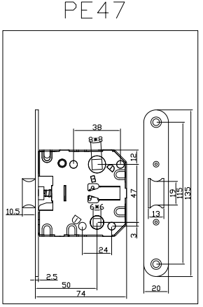 PE47-Schlosskörper